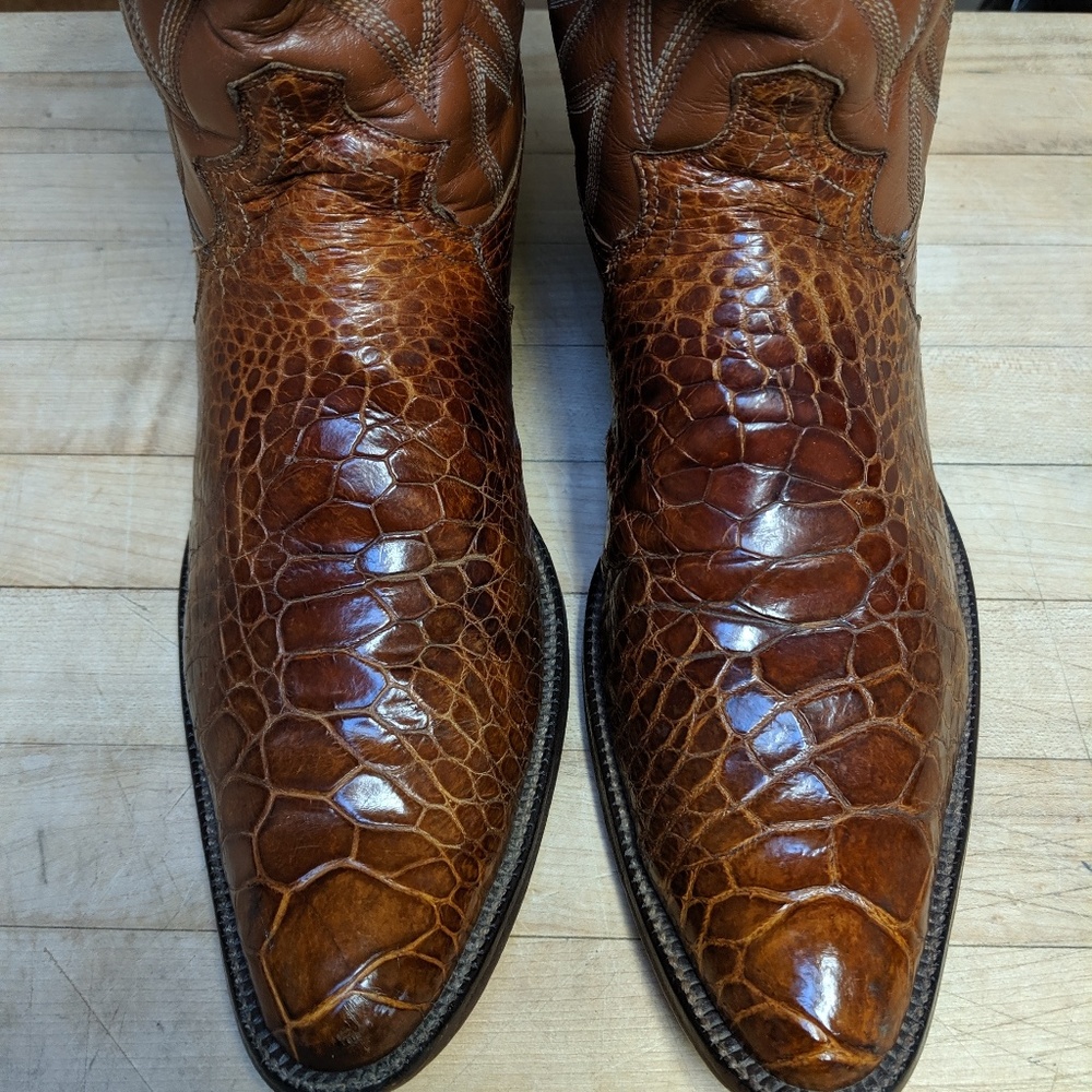 Vintage 1970's Justin Sea Turtle cowboy boots